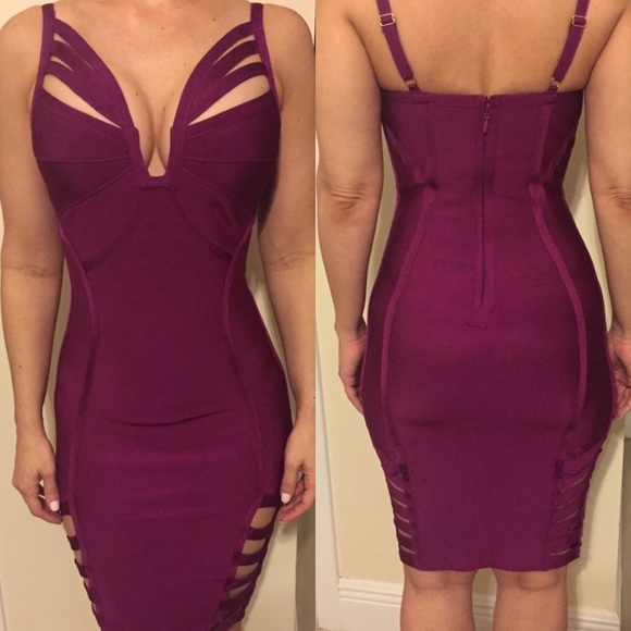 Strappy Cut Out Bandage Dress - Picture 4 of 6
